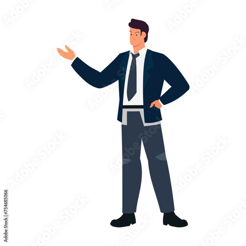 Businessman avatar  best look illustration