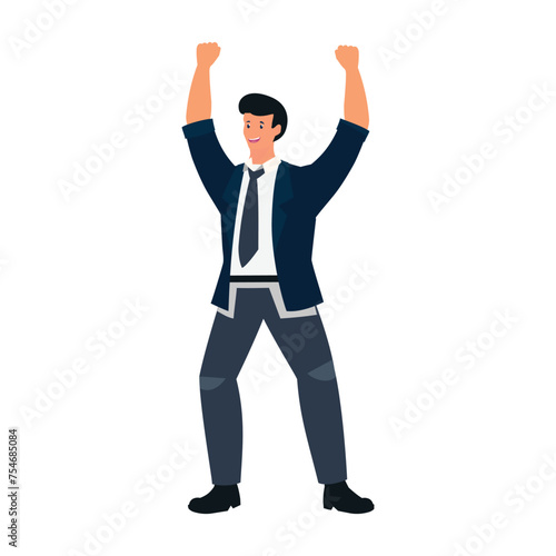 Businessman avatar  best look illustration