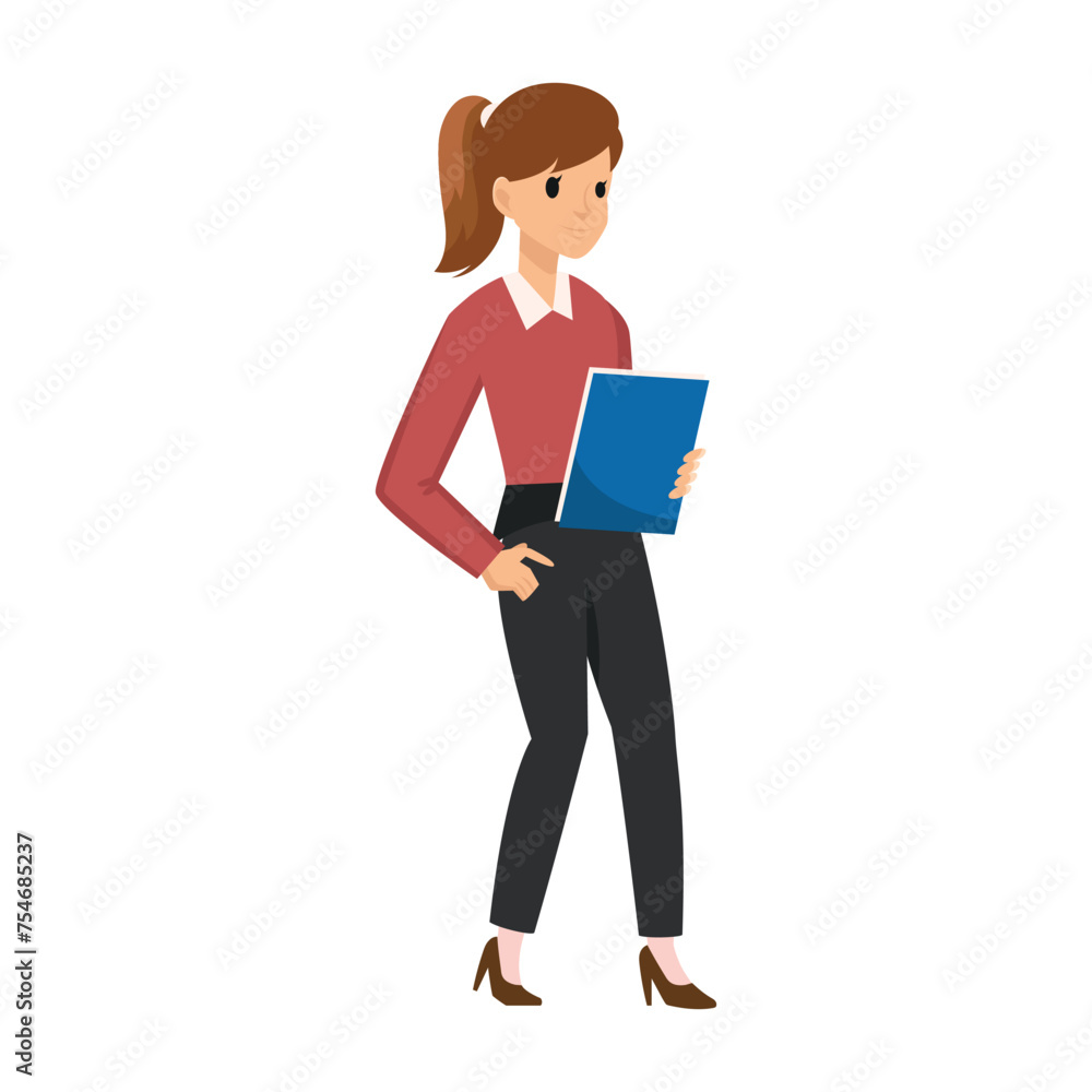 Businessman avatar Female best look illustration Businessman avatar Female best look illustration