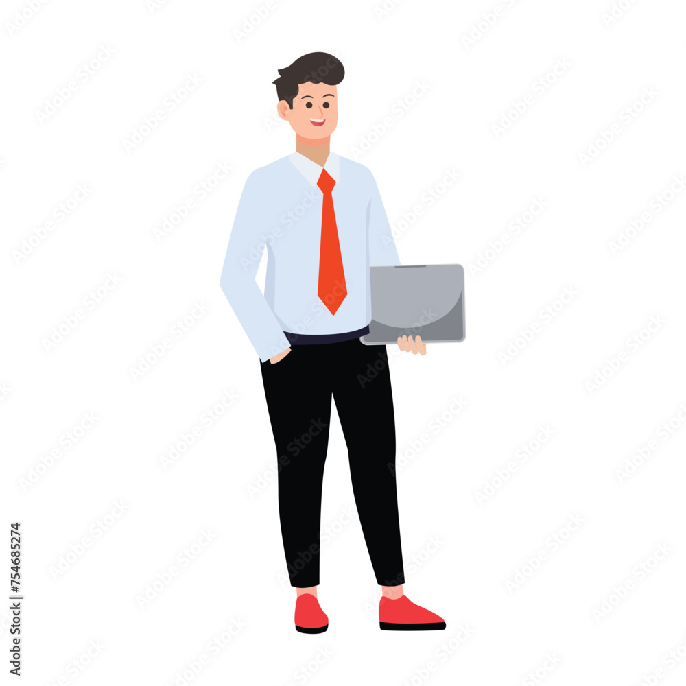 Businessman avatar best look illustration Businessman avatar best look illustration