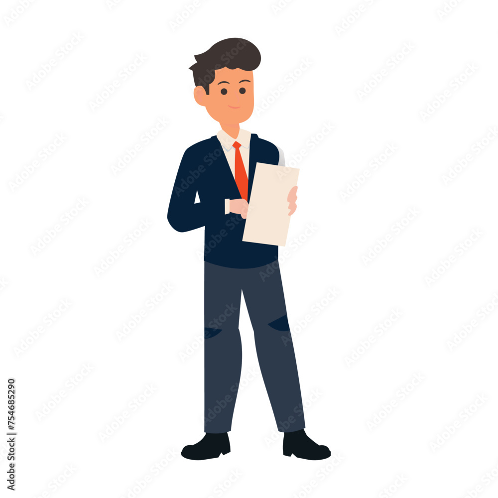 Businessman avatar best look illustration