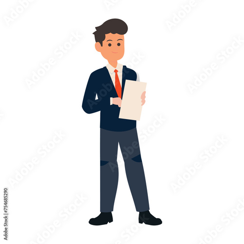 Businessman avatar best look illustration