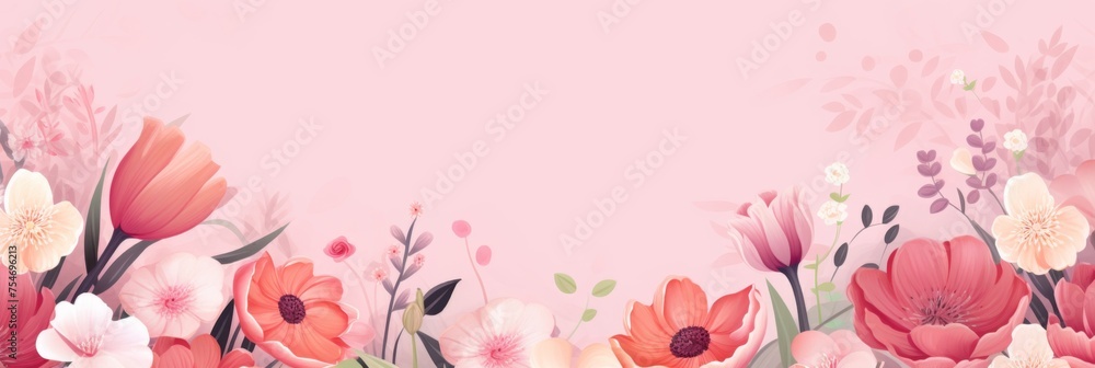 Floral background for Mother's Day