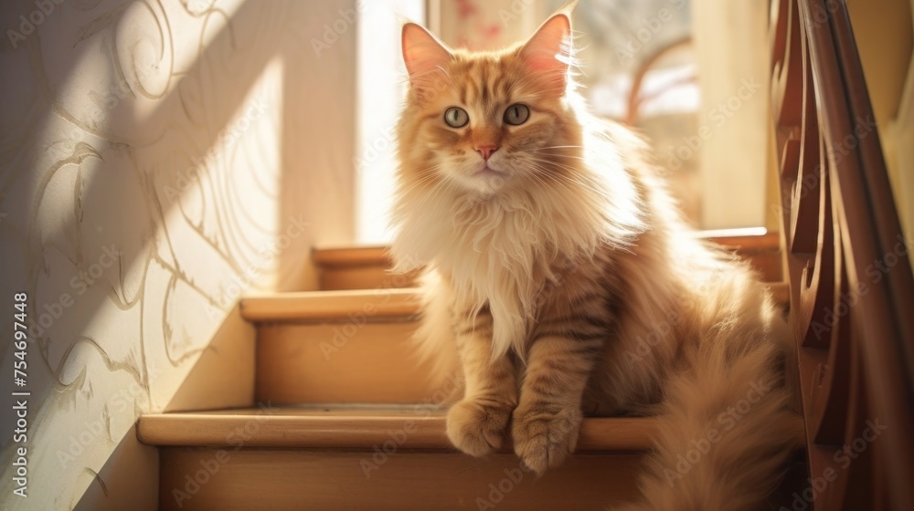 Portrait cat,cat is a cute cat and a funny, good-humored.They look cute and are good pets, easy to raise as pets. It is a playful, affectionate pet and is a favorite of the caregivers.