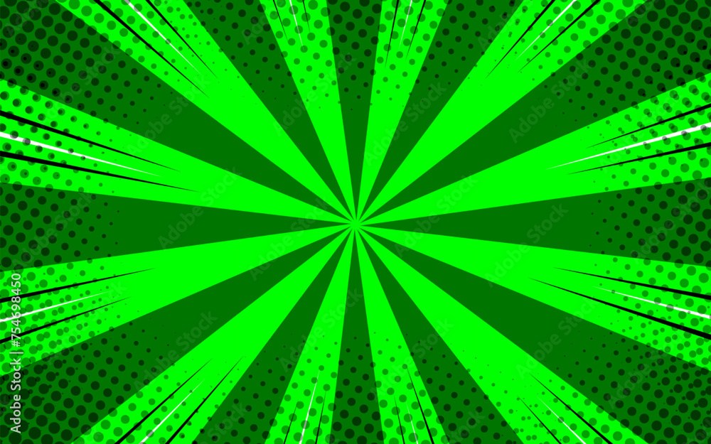 Obraz premium Pop art comic background. Vector halftone illustration. Vintage background for comic superhero text, speech bubble, message.