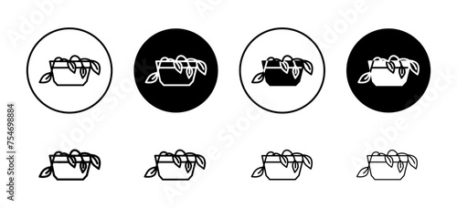 Withered plant icon vector set collection for web