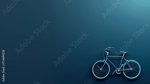 World Bicycle Day celebration. banner, poster, background. Healthy lifestyle concept. Copy space area for text.