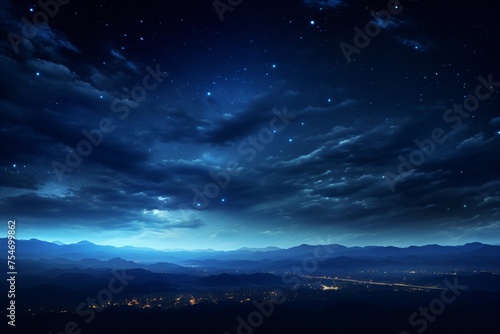 Illustration of night sky