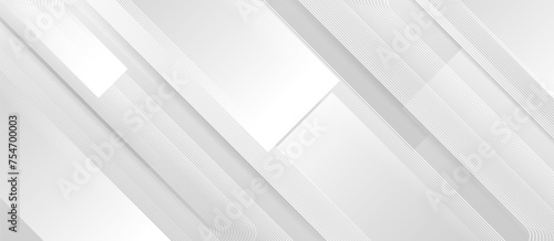 Abstract white square shape background. Modern minimal trendy shiny lines pattern. Vector illustration