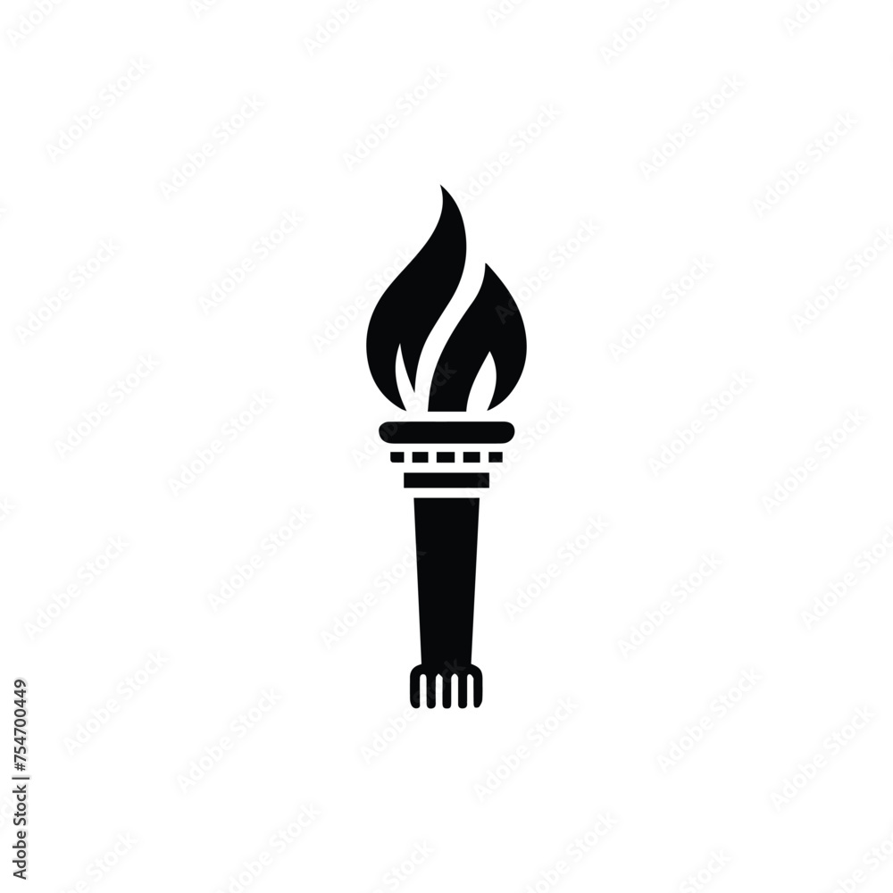 Torch icon vector Torch icon vector