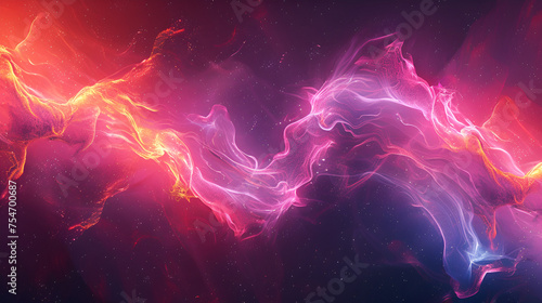 energetic abstract neon texture background, generative ai © Chaman