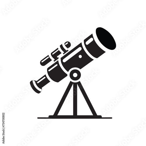 telescope icon vector photo