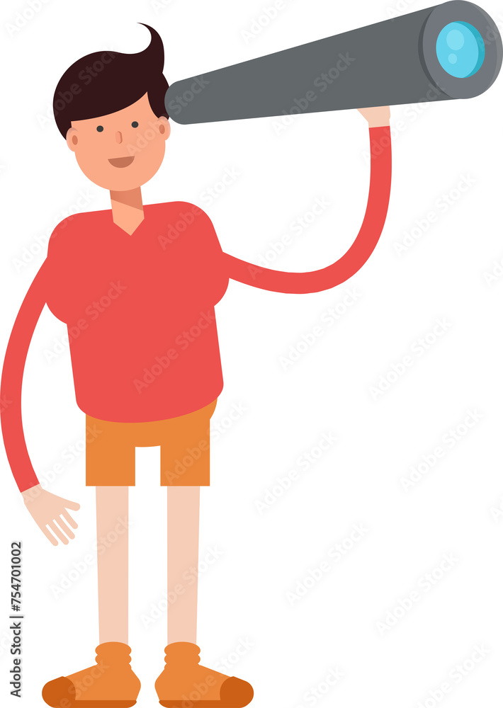 Boy Student Using Binoculars
Boy Student Using Binoculars