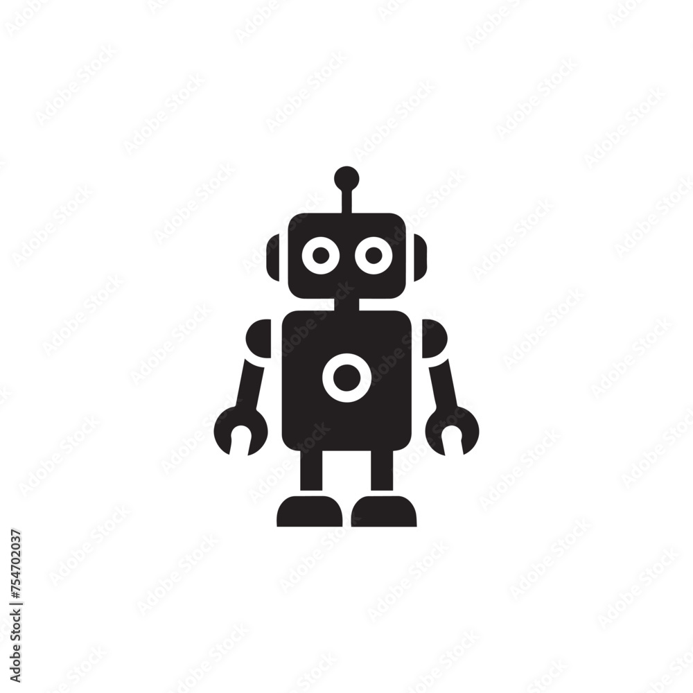 robot icon vector
