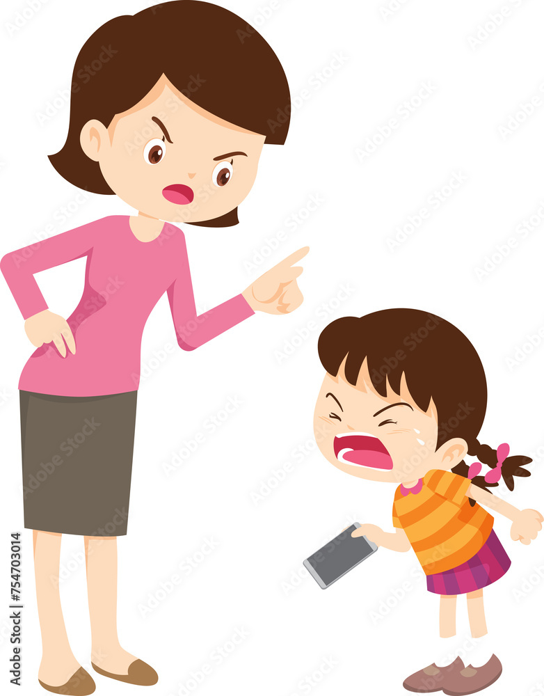 parent angry scold kid mobile phone addicted parent angry scold kid mobile phone addicted