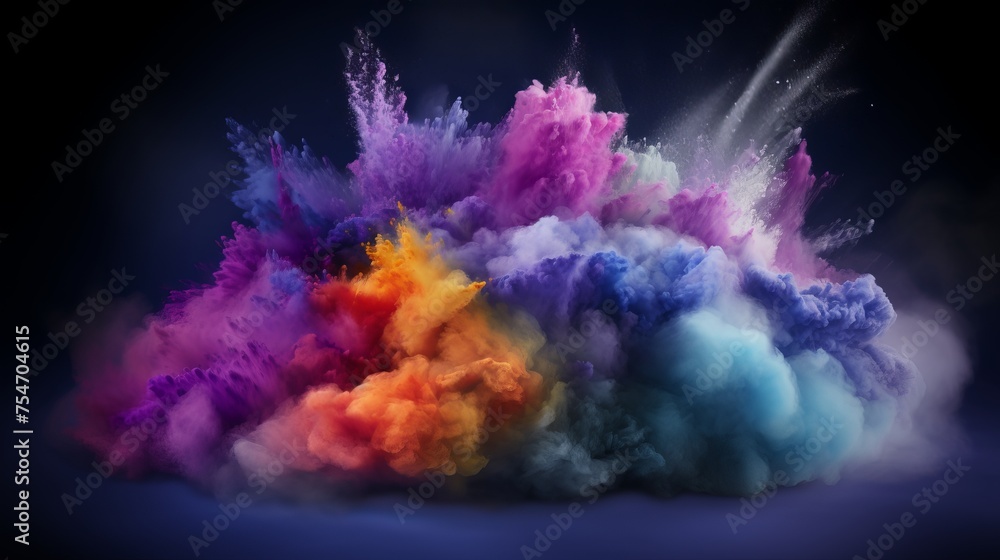 Enchanting and captivating colorful haze creating a spectacular display in the sky