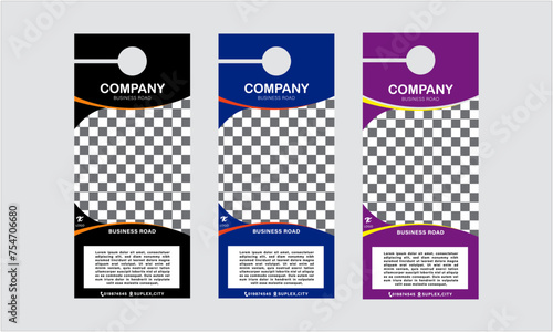 Door hanger design template for your business or company