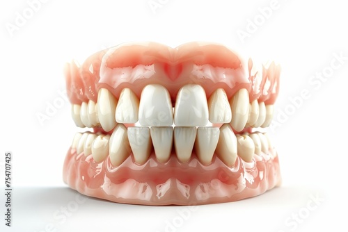 dental teeth model isolated on white background