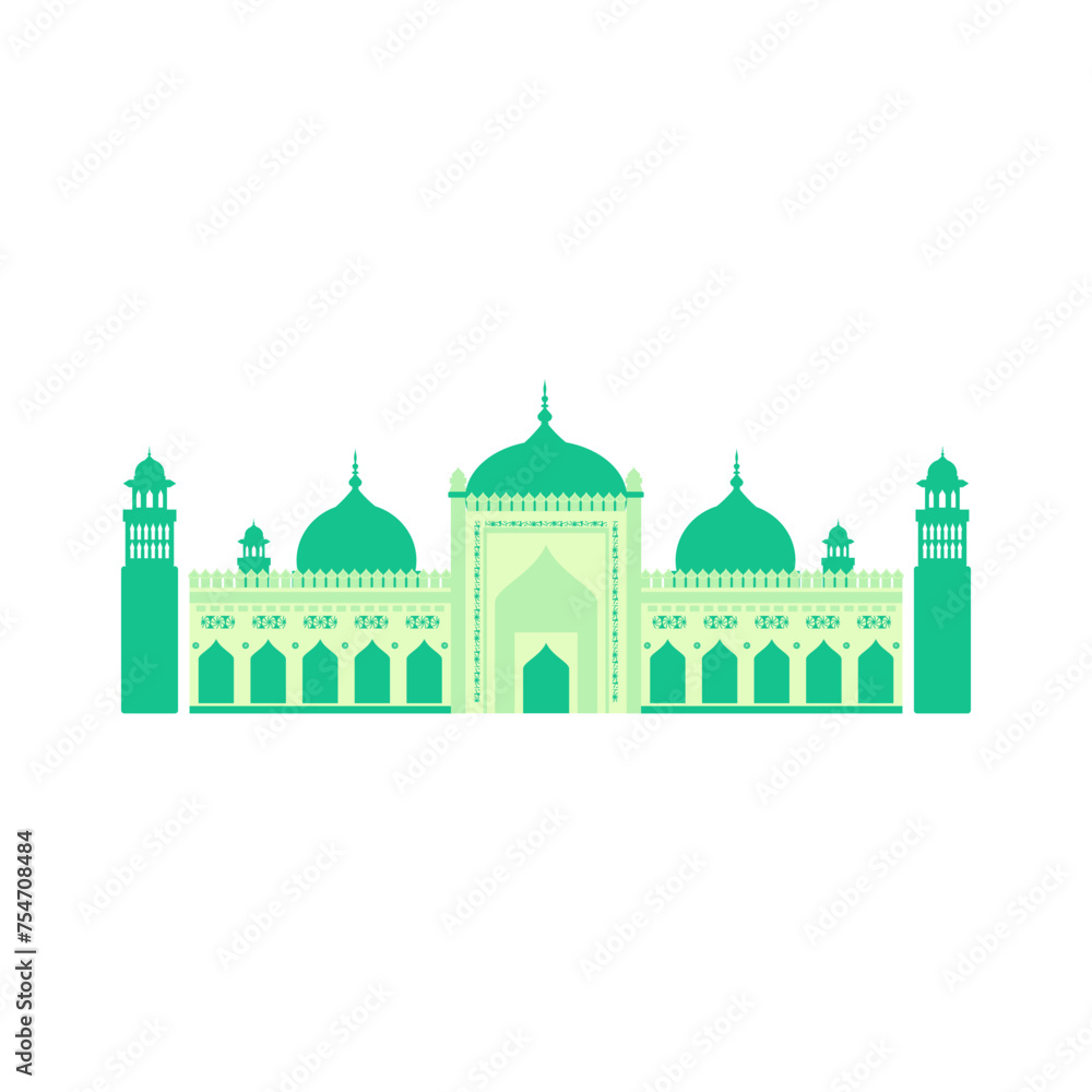 Vector Mosque Illustration Template Art