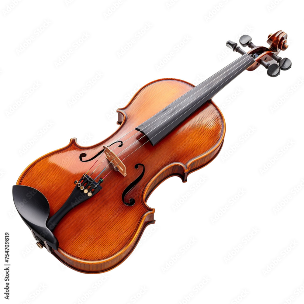 Fototapeta premium violin on transparent background