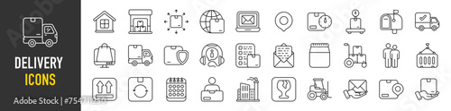 Delivery icons vector illustration