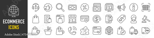 Ecommerce icons vector illustration