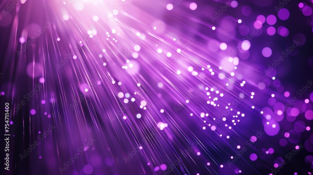 Fototapeta premium Fiber optic purple background