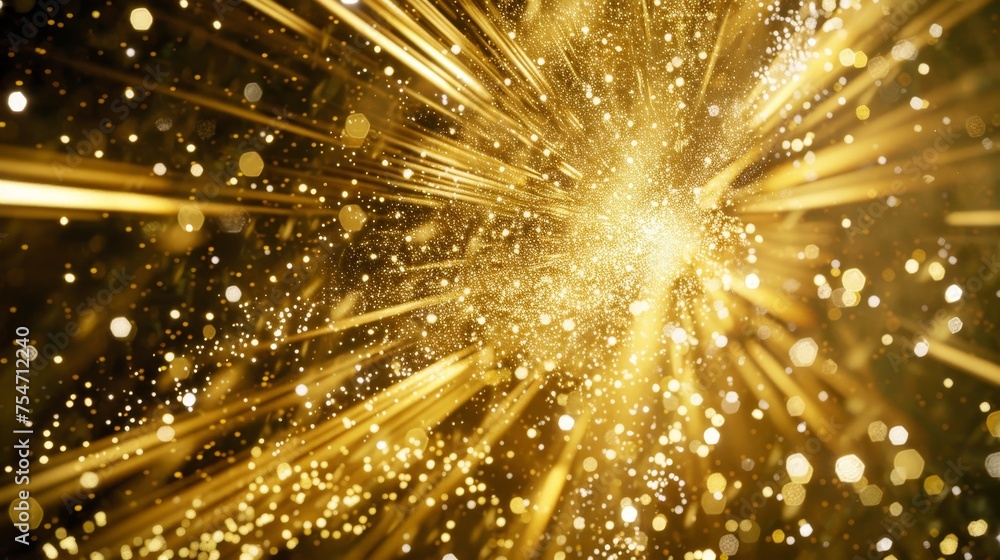 Glitter gold explosion Glitter gold explosion