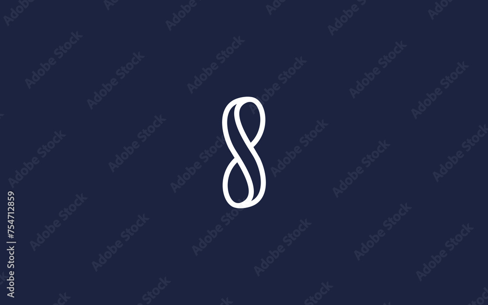Fototapeta premium letter s with infinity logo icon design vector design template inspiration