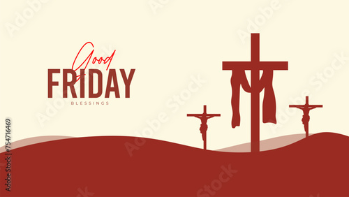 Good Friday Peace of Holy Week Social Media Post, Web Banner, Status, Story