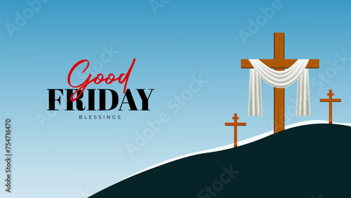Good Friday Peace of Holy Week Social Media Post, Web Banner, Status, Story