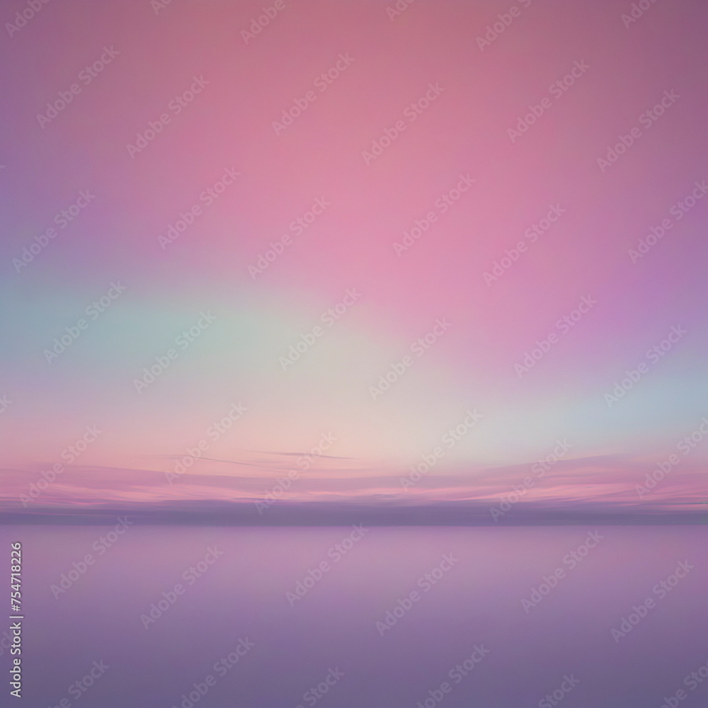 Pastel sky with aurora scenery with smooth color transition.