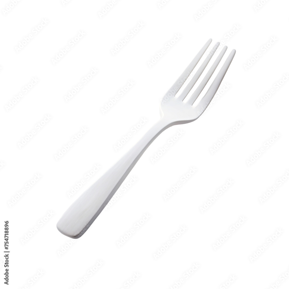 Realistic Detailed 3d White Disposable Plastic Fork. isolated on transparent background. Realistic Detailed 3d White Disposable Plastic Fork. isolated on transparent background.