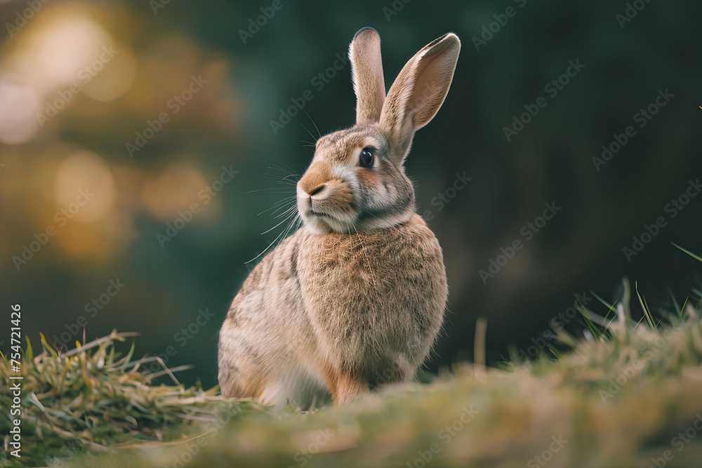A full body shot of a Rabbit