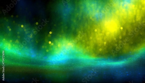 abstract background, Green silk blue silk yellow bokeh , a normal simple grainy noise grungy empty space or spray texture, Ai Generate