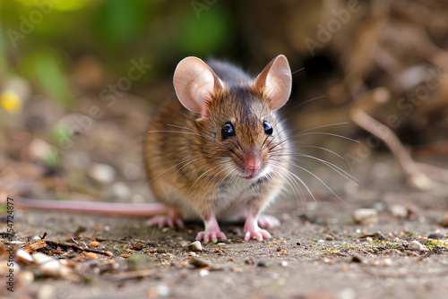 A full body shot of a Mouse, animal