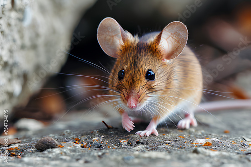 A full body shot of a Mouse  animal