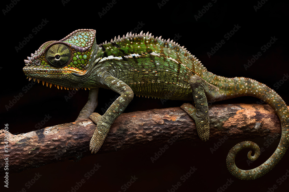 Obraz premium A full body shot of a Chameleon, animal