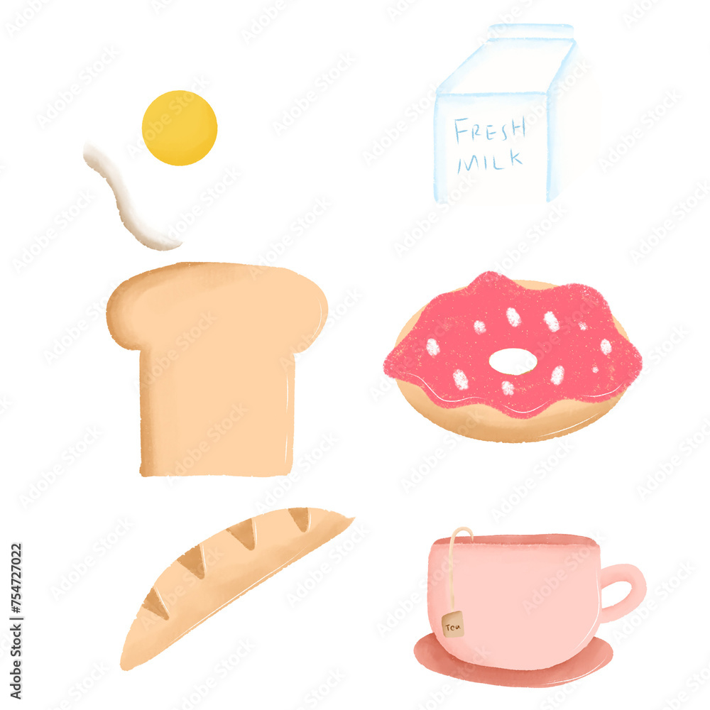illustration of breakfast illustration of breakfast