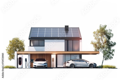 Revolutionizing Family Housing with Innovative Features: How to Achieve Emission Free Energy and Independence through Smart Home Technologies. photo