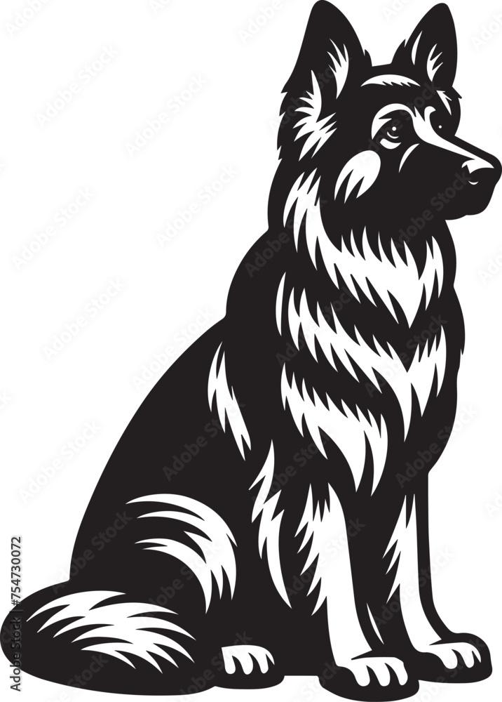 German Shepherd Dog Vector Clipart German Shepherd Dog Vector Clipart