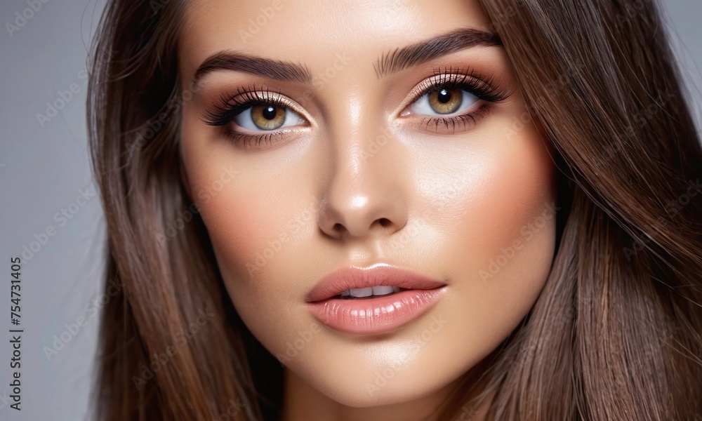 an image of a woman that is showing off her perfect skin. ai generative an image of a woman that is showing off her perfect skin. ai generative