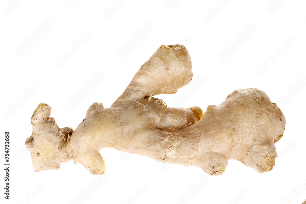 Fresh ginger isolated on a white background Fresh ginger isolated on a white background