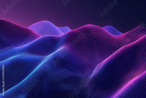blue purple abstract background, in the style of stimwave, precisionist lines. AI Generated photo