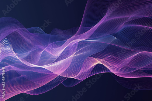 blue purple abstract background, in the style of stimwave, precisionist lines. AI Generated photo