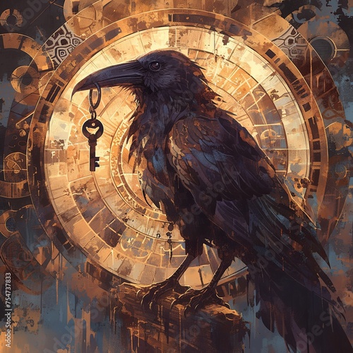 Crow's Key of Wisdom: Knowledge, Magic, and Mysticism Enchantment