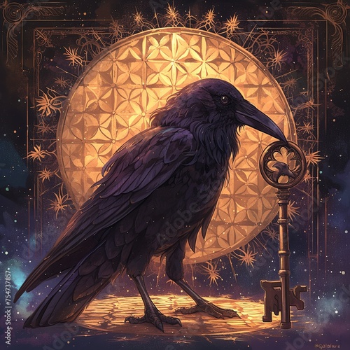 Crow's Key of Wisdom: Knowledge, Magic, and Mysticism Enchantment