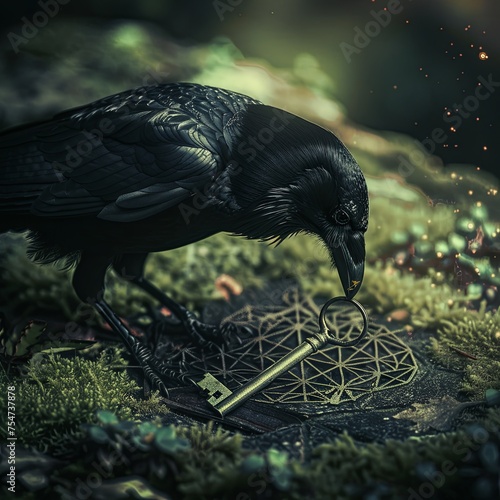 Crow's Key of Wisdom: Knowledge, Magic, and Mysticism Enchantment