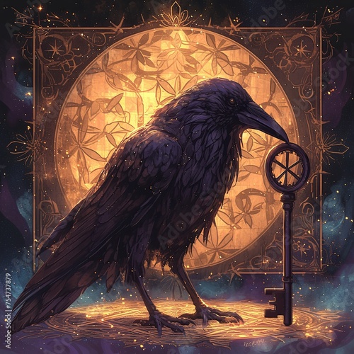 Crow's Key of Wisdom: Knowledge, Magic, and Mysticism Enchantment
