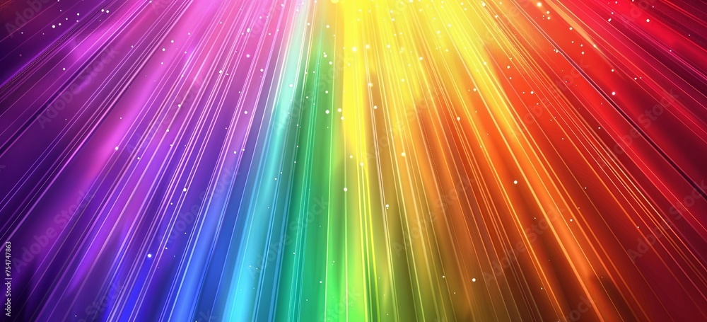 Obraz premium Beautiful rainbow rays background with color gradient.